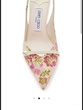ISO - Jimmy Choo Amita floral jacquard Pointed-Toe Slingback 37.5